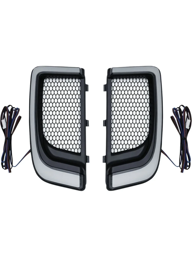 Kratki ozdobne z oświetleniem LED Kuryakyn Harley Davidson (wybrane modele) czarne
