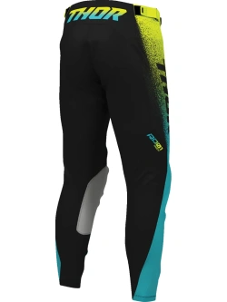 Spodnie cross Thor Launchmode Air czarno-niebieskie-fluo