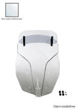 Szyba motocyklowa MRA "VTM" BMW F 800 GS (24-) przezroczysta