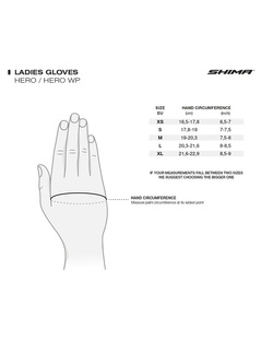 Rękawice motocyklowe damskie Shima Hero czarno-fluo