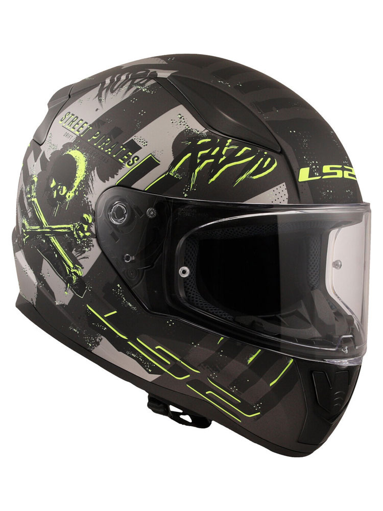 Kask integralny LS2 FF353 Rapid II Pirates titanium matowy