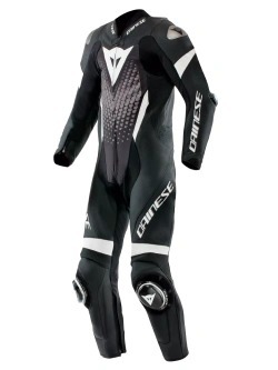 Kombinezon motocyklowy jednoczęściowy Dainese Laguna Seca 6 biało-czarny