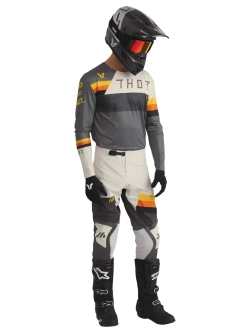 Bluza enduro Thor Sportmode League szaro-biała