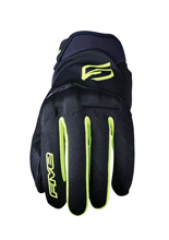 Rękawice motocyklowe tekstylne Five Globe Evo czarno-żółte