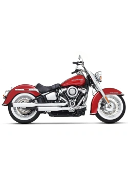Tłumiki motocyklowe Rinehart Racing 3.5" Duals FLHC/FLDE Harley Davidson Softail (wybrane modele) chromowane/czarne [18-24]