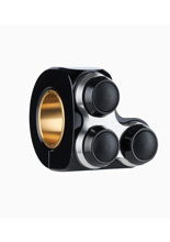 Przycisk lewy do sterownika / kontrolera Motogadget mo-Switch Basic 3 czarno-srebrny