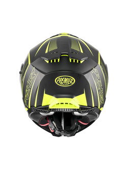 Kask integralny Premier Typhoon FR Y9 BM czarno-żółty matowy
