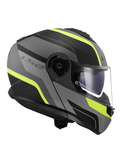 Kask szczękowy LS2 FF908 Strobe II Monza szaro-czarno-żółty matowy