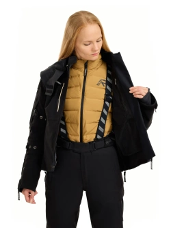 Kurtka motocyklowa damska tekstylna Rukka FlexoRina czarno-brązowa