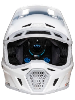 Kask enduro Leatt Moto 8.5 V25 biały z goglami biało-złotymi
