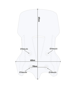 Szyba przezroczysta GIVI MOTO GUZZI V85 TT (19 > 21)