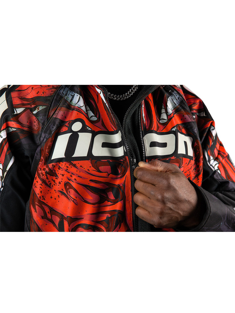 Kurtka motocyklowa tekstylna Icon Airform Manik'RR czerwona