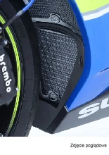 Osłona chłodnicy oleju R&G Suzuki GSXR 1000/ R (17-24) tytanowa