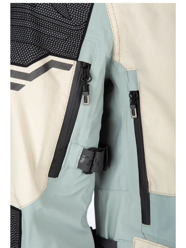 Kurtka motocyklowa tekstylna Klim Adventure Rally szaro-brązowa