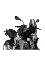 Szyba motocyklowa PUIG New Generation Sport BMW F900 (20-) wyposażonych w oryginalne wsporniki szyby mocno przyciemniana