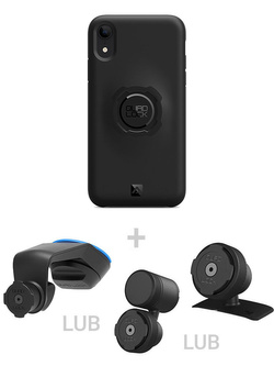 Zestaw do samochodu: etui na telefon iPhone XR + mocowanie Quad Lock