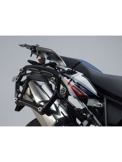 Zestaw: kufry boczne TRAX ADV + stelaże PRO 45/37 L Sw-Motech Honda CRF1000L Africa Twin (15-17) (pojemność 37 i 45 L) srebrne