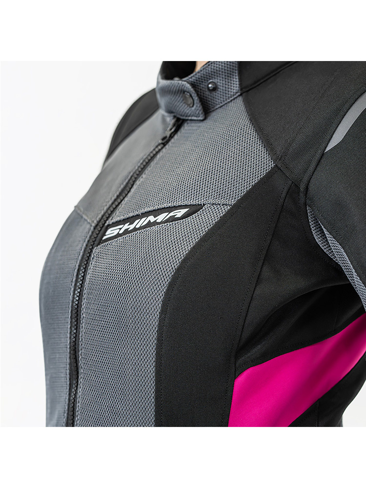 Kurtka motocyklowa damska tekstylna Shima Rush 2.0 Vent różowa