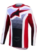 Bluza cross Alpinestars MX Techstar Maven biało-czerwono-fioletowa