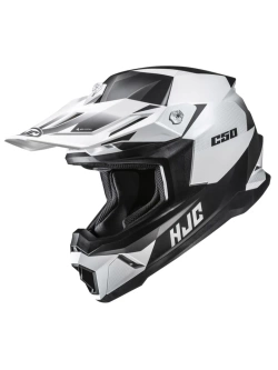 Kask enduro HJC C50 Slide biało-czarny