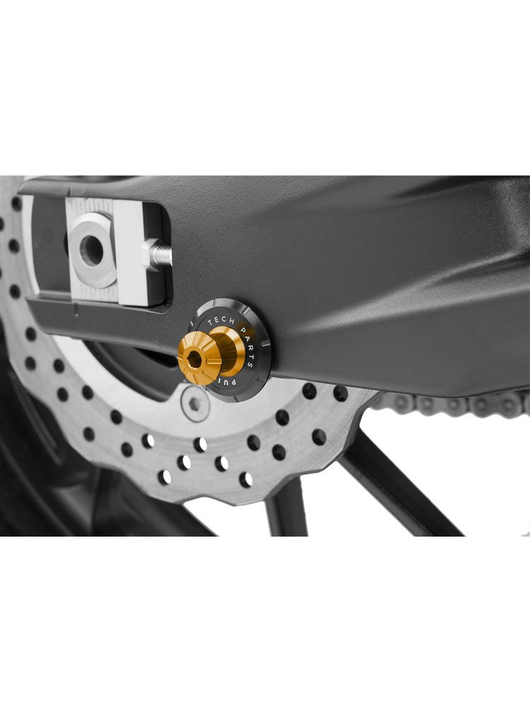 Rolki wahacza PUIG do motocykli BMW S1000 / Ducati Multistarda 950 / Honda / Kawasaki / Suzuki/Triumph Tiger (M8 - złote PRO)