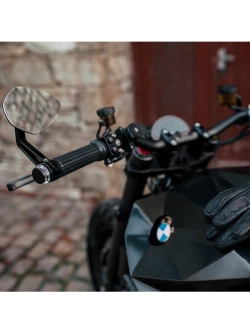 Lusterko motocyklowe uniwersalne Motogadget Mo.view Sport aluminiowe, czarne [długość ramienia: 110 mm]