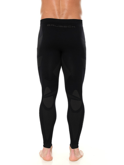 Legginsy termoaktywne Brubeck Dry czarno-szare