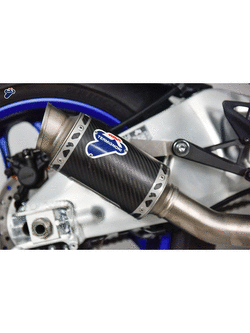 Tłumik Slip-On Termignoni GP Classic stal nierdzewna, włókno węglowe + Decat dekatalizator do Yamaha YZF R3 / MT03 (15-19)