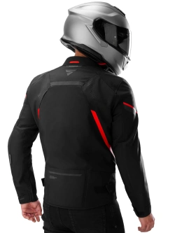 Kurtka motocyklowa tekstylna Shima Rush 3.0 czarno-czerwona