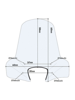 Szyba przezroczysta Givi do Piaggio Liberty 50-125-150 (02> 19) [mocowanie w zestawie]