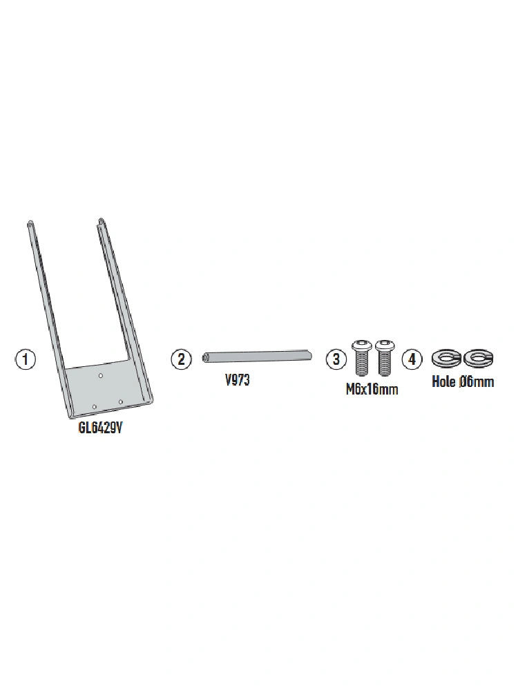 Poprzeczka Kappa do montażu uchwytu na smartfon/GPS Yamaha Tracer 9 (25-)