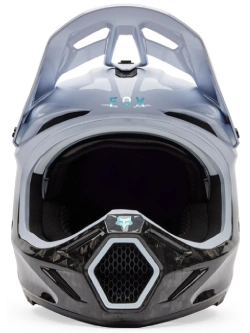 Kask enduro Fox V3 Rs Ghost czarno-biały