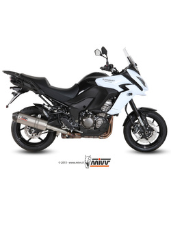 Tłumik motocyklowy Slip-On Line (Oval) MIVV do Kawasaki Versys 1000 (15-18) titanium