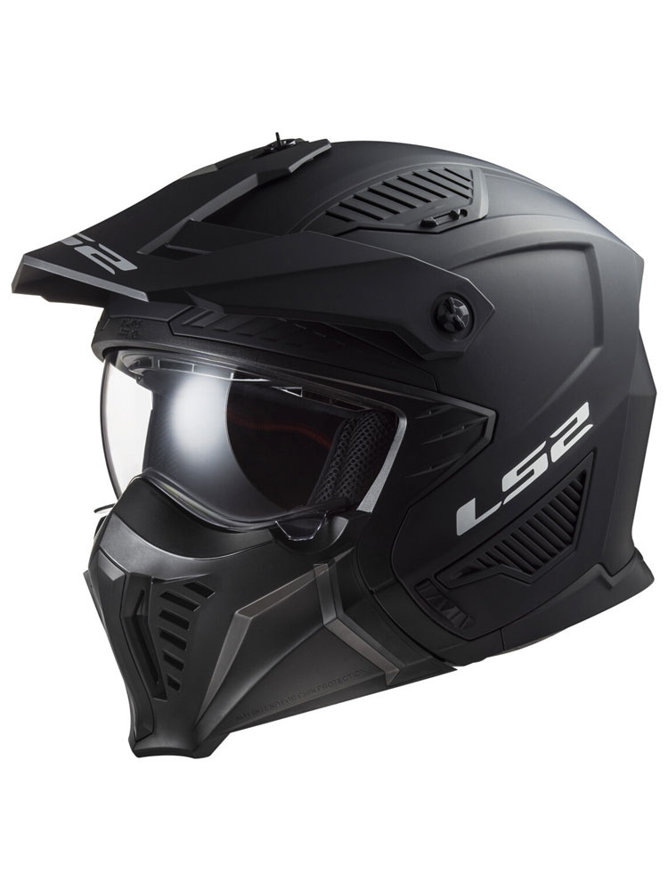 Kask modułowy LS2 OF606 Drifter Solid czarny matowy