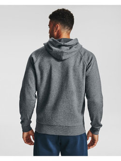Bluza męska rozpinana UNDER ARMOUR Rival Fleece FZ Hoodie ciemnoszara