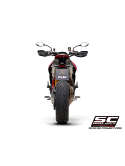 Podwójny tłumik SC-Project S1 Titanium / Matt black - Ducati Hypermotard 950 / RVE / SP [19-21]