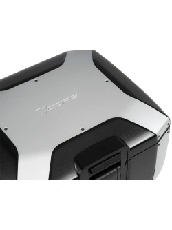 Kufer centralny plastikowy Hepco&Becker Xcore montowany na stelażu Smartrack czarno-srebrny (pojemność: 40 l)