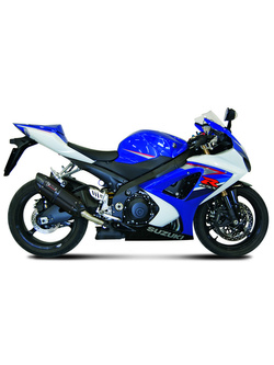 Tłumiki motocyklowe Slip-On Line (Suono) MIVV do Suzuki GSX-R 1000 (07-08) czarne