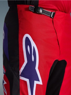 Spodnie cross Alpinestars MX Fluid Grid czarno-czerwone-fluo