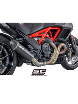 Tłumik SC-Project Oval Titanium / Carbon - Ducati Diavel [11-17]