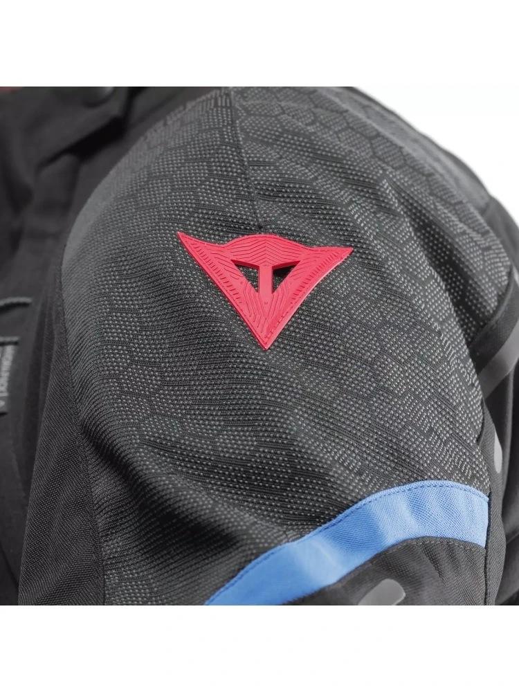 Kurtka motocyklowa tekstylna Dainese Super Adventure Absoluteshell czarno-niebieska