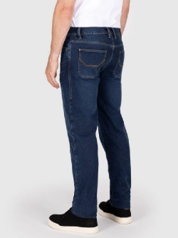 Jeansy motocyklowe Knox Kirkstone Straight Stone Wash Indigo niebieskie