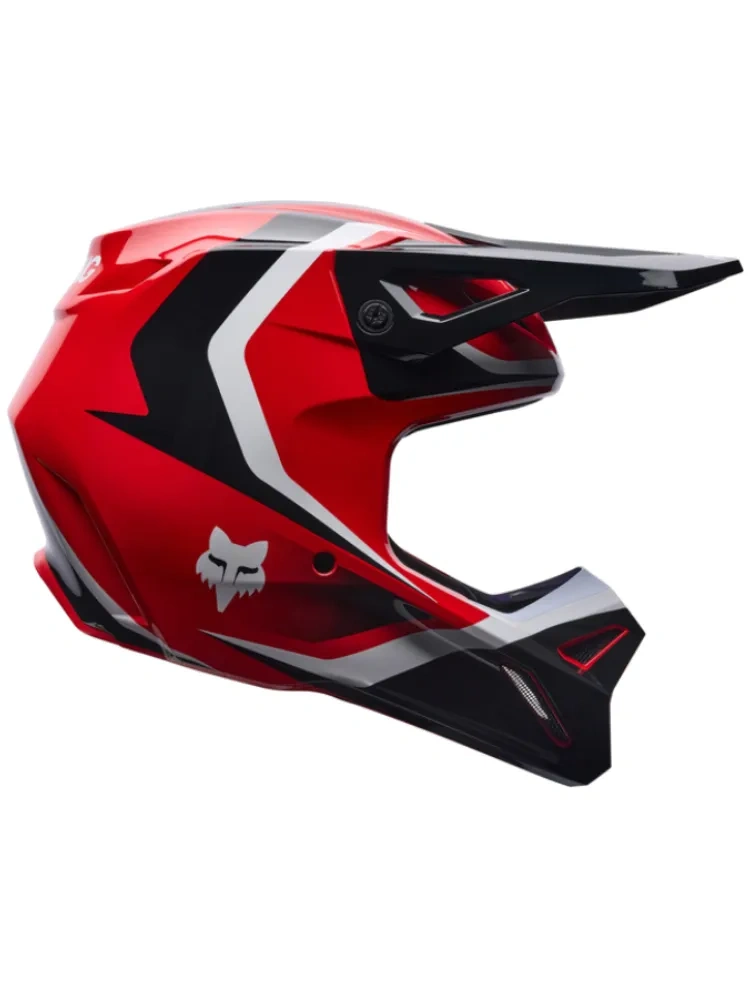 Kask enduro Fox V1 Frame czarno-biało-czerwony