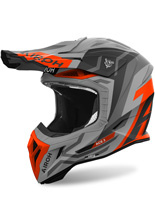Kask enduro Airoh Aviator Ace 2 Ground szaro-pomarańczowy