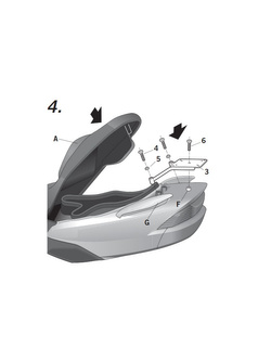 Stelaż pod kufer centralny Shad Suzuki Burgman 125/ 150 (02-06)