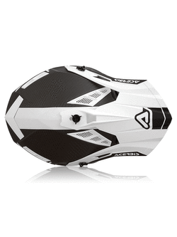 Kask enduro Acerbis Steel Carbon biało-czarny