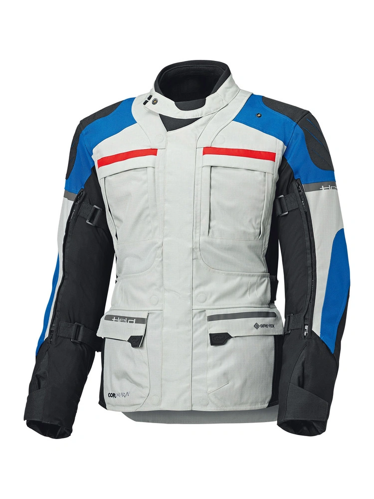 Kurtka motocyklowa tekstylna Held Carese 3 szaro-niebieska