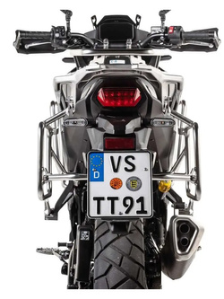 Zestaw: kufry boczne czarne "And-Black" Zega Pro + stelaże Touratech Honda XL 750 Transalp (23-) [poj.: 31+31l]
