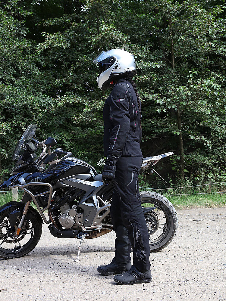 Spodnie motocyklowe damskie tekstylne Modeka Takuya czarne