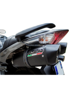 Podwójny tłumik (pionowy) G.P.R Furore Nero [Slip-On, Black Aluminium] - Honda VFR 800 V-Tec [02-13]